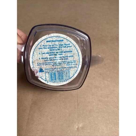 Vintage Plastic Gravy Separator - 1 1/2 Cups/350 ML - New - #00033 - Picture 6 of 6